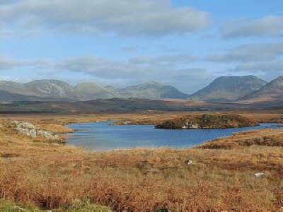 The Bens and a lake.