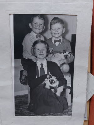 Treasure again - with two of her brothers