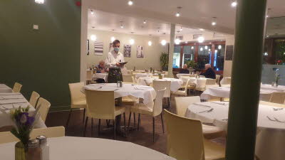 At last, out in restaurents again